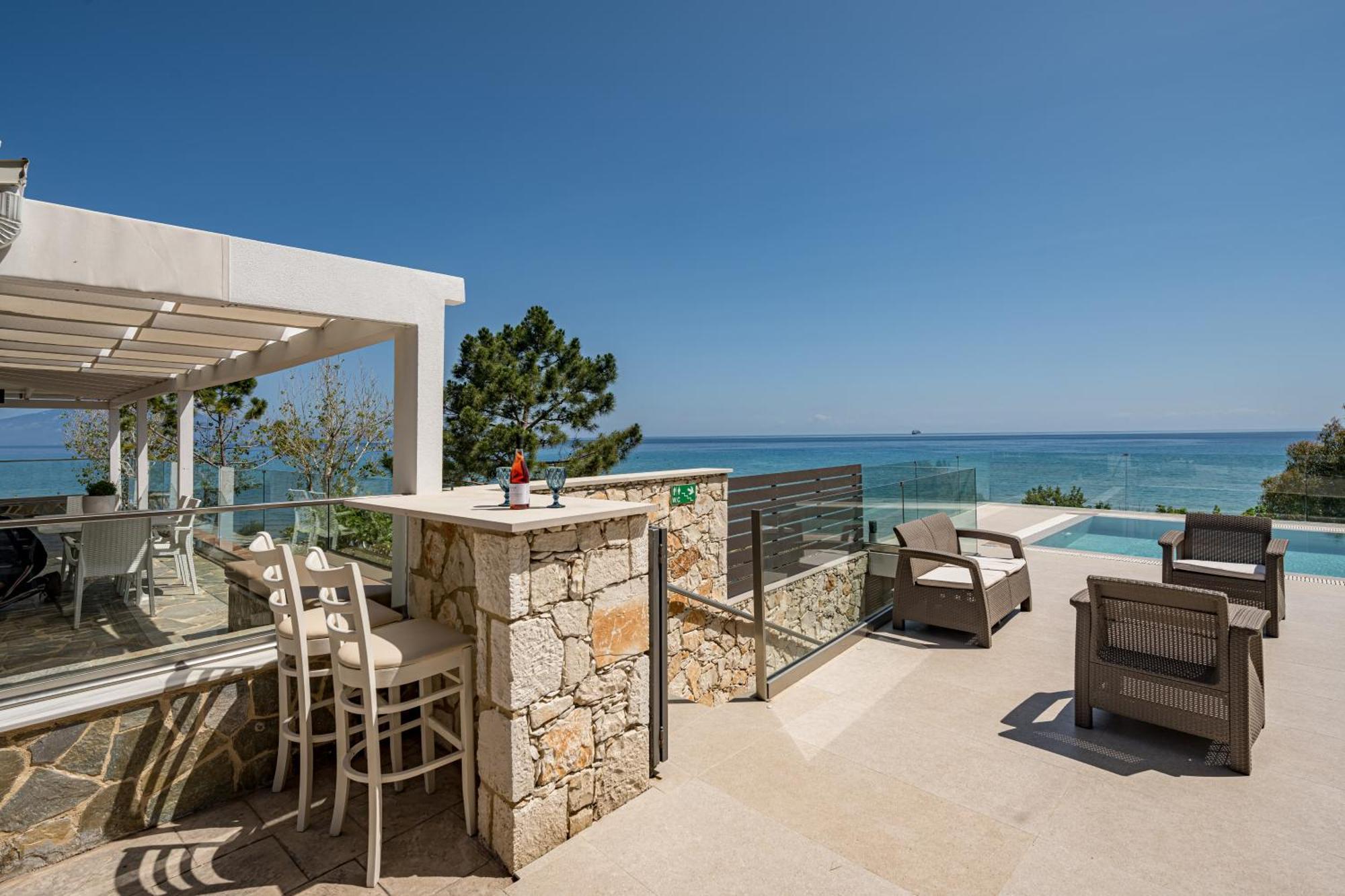 Addimare Sea View Villa, And Events Venue Alykes  Exterior photo